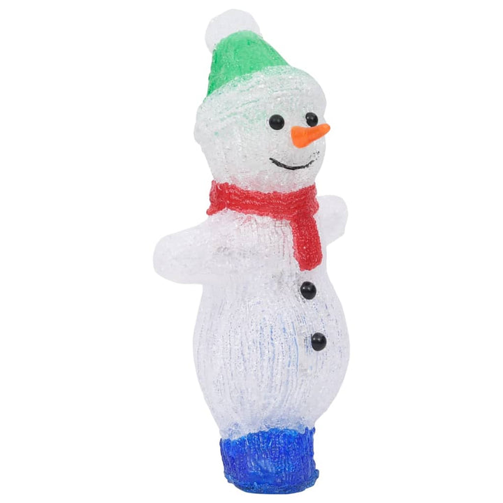 Figurină Om Zăpadă Crăciun Led Acrilic 30Cm Interior/Exterior
