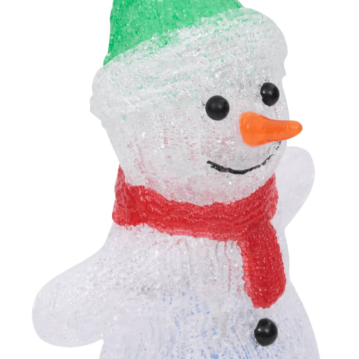 Figurină Om Zăpadă Crăciun Led Acrilic 30Cm Interior/Exterior