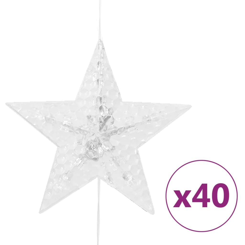 Instalație Lumini Tip Perdea Stele 200 Led 8 Funcții