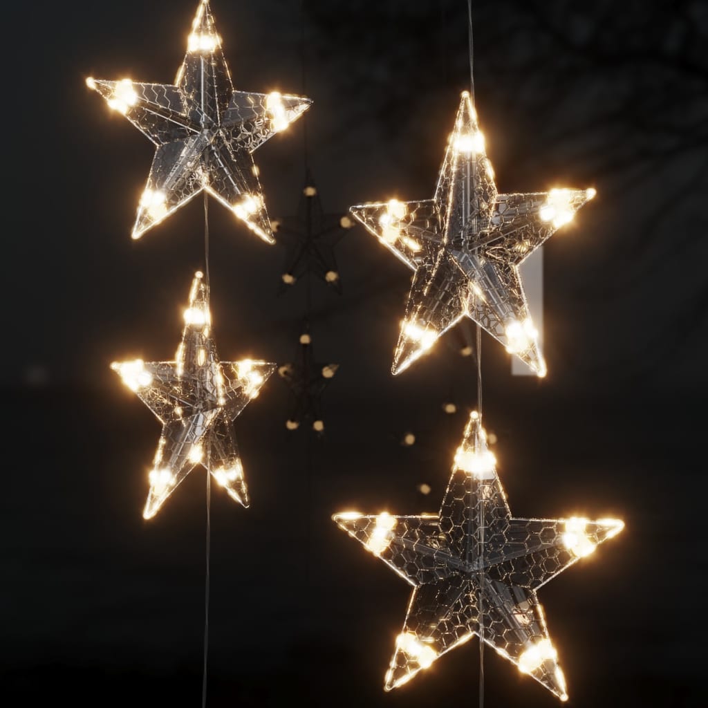 Instalație Lumini Tip Perdea Stele 200 Led 8 Funcții