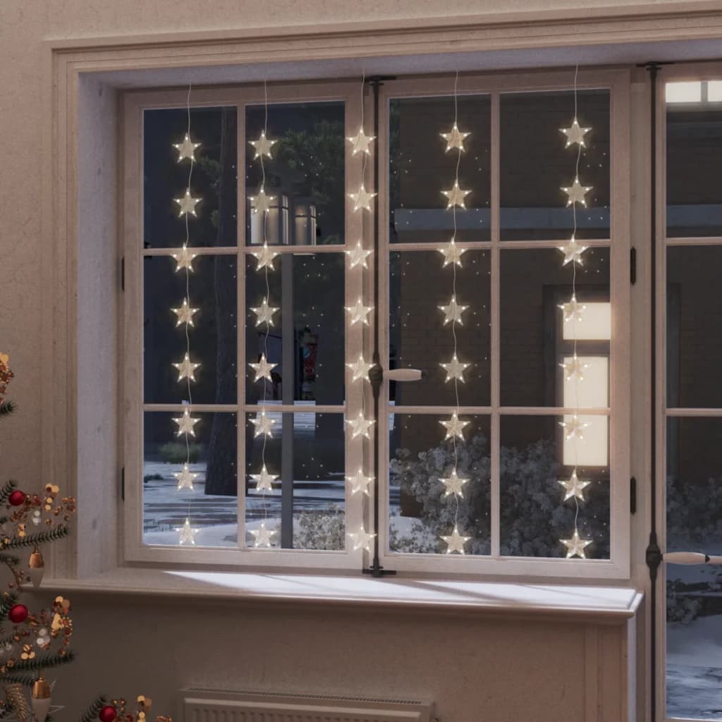 Instalație Lumini Tip Perdea Stele 200 Led 8 Funcții