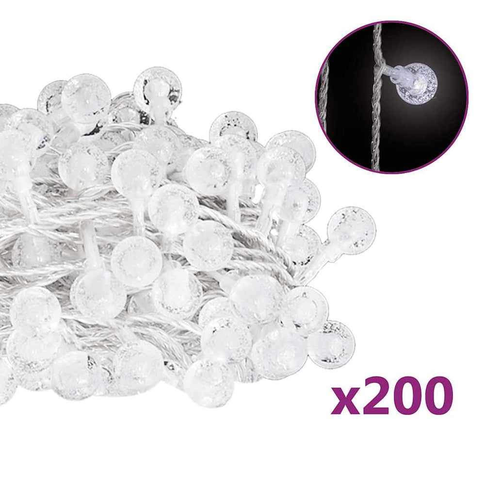 Vidalxl Ghirlandă Luminoasă, 200 Led-Uri, , 8 Funcții,
