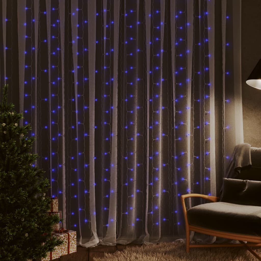 Instalație Lumini Tip Perdea 300 Led 3X3 M 8 Funcții