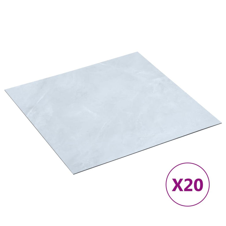 Plăci De Pardoseală Autoadezive, 20 Buc., Gri, Pvc, 1,86 M²