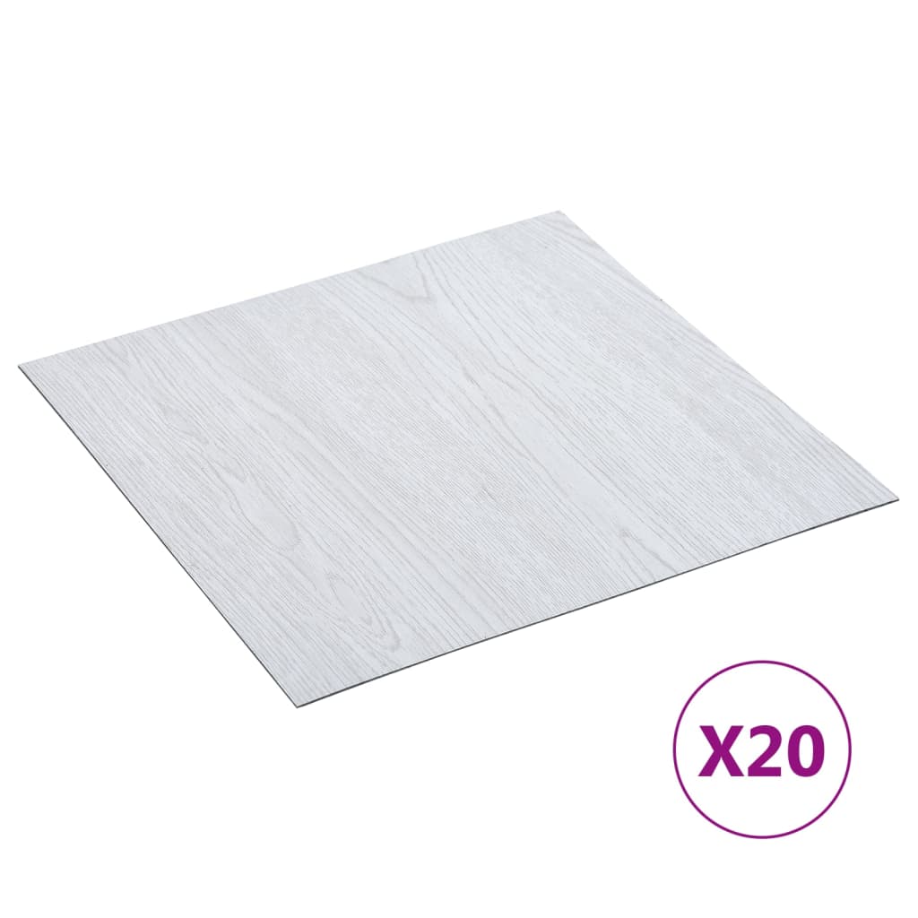 Plăci De Pardoseală Autoadezive, 20 Buc., Gri, Pvc, 1,86 M²