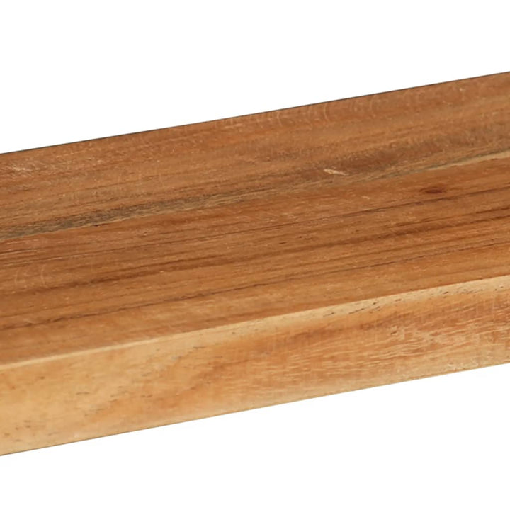 Set Rafturi De Perete Cub, 3 Piese, Lemn Masiv Acacia