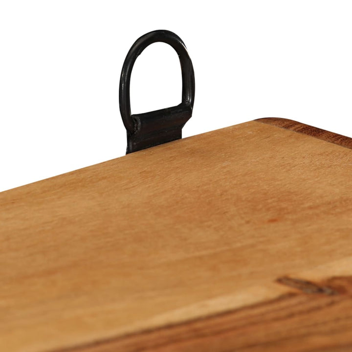 Set Rafturi De Perete Cub, 3 Piese, Lemn Masiv Acacia
