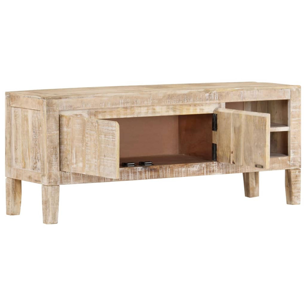Comodă Tv, 110X35X46 Cm, Lemn Masiv De Mango