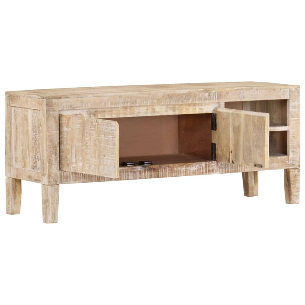 Comodă Tv, 110X35X46 Cm, Lemn Masiv De Mango
