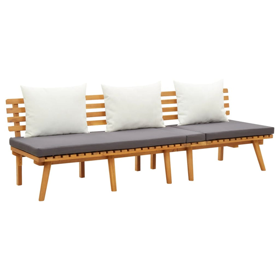 Pat De Zi De Grădină, 200X65 Cm, Lemn Masiv De Acacia
