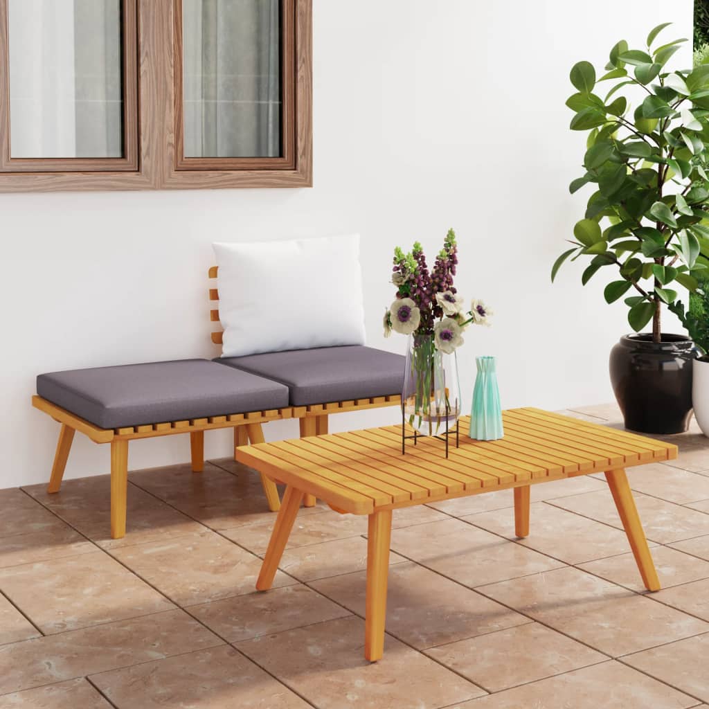 Măsuță De Cafea De Grădină, 90X55X35 Cm, Lemn Masiv Acacia