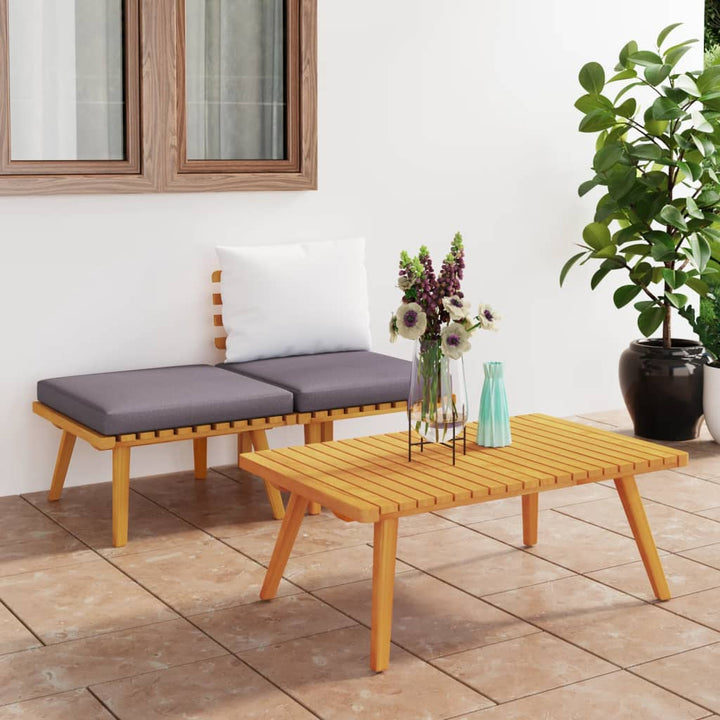 Măsuță De Cafea De Grădină, 90X55X35 Cm, Lemn Masiv Acacia