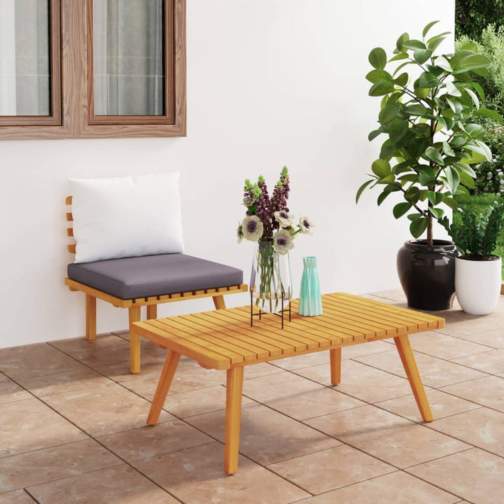 Măsuță De Cafea De Grădină, 90X55X35 Cm, Lemn Masiv Acacia