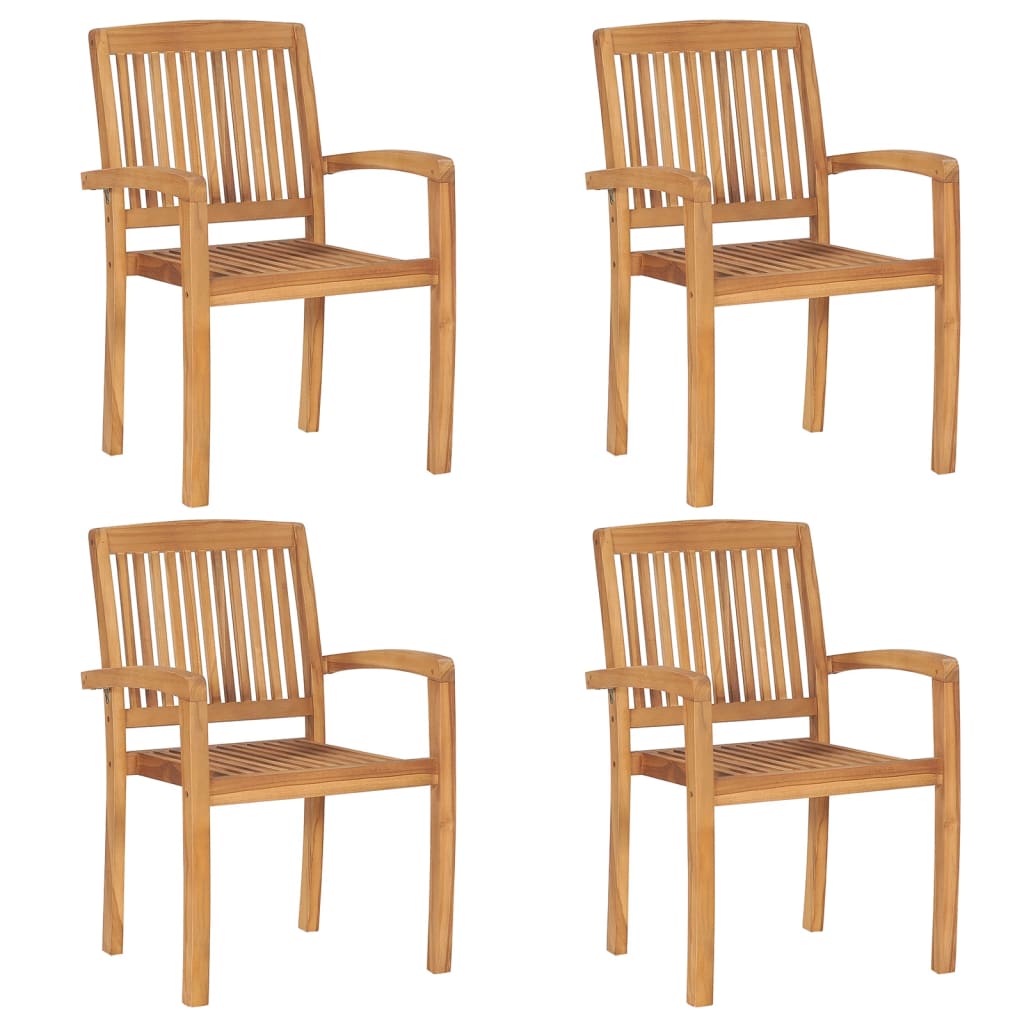 Set Mobilier De Grădină, 5 Piese, Din Lemn Masiv De Tec