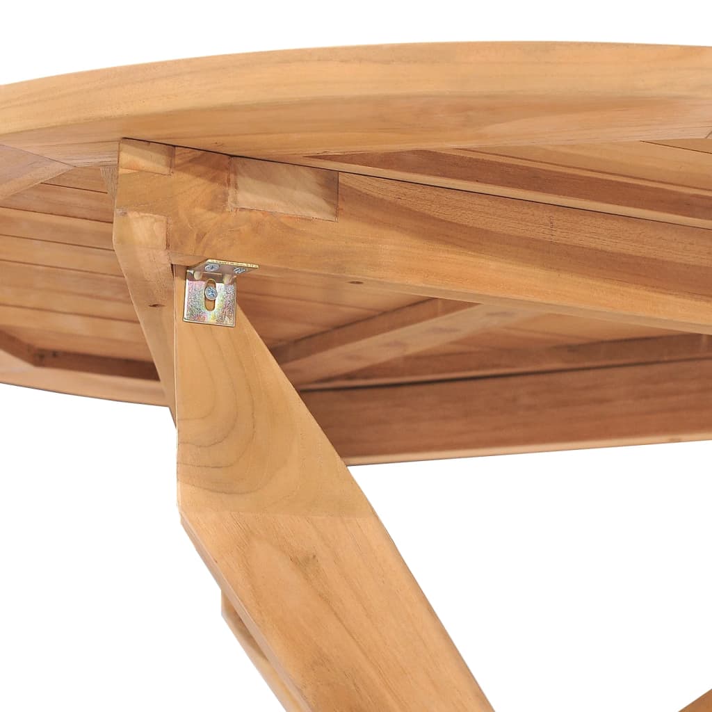 Set Mobilier De Grădină, 5 Piese, Din Lemn Masiv De Tec