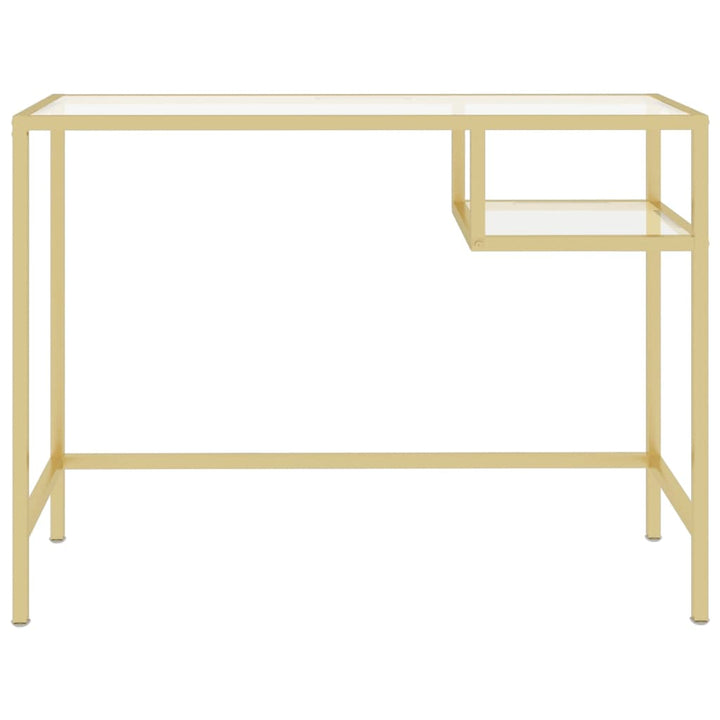 Birou De Calculator Transparent 100X36X74 Cm Sticlă Securizată