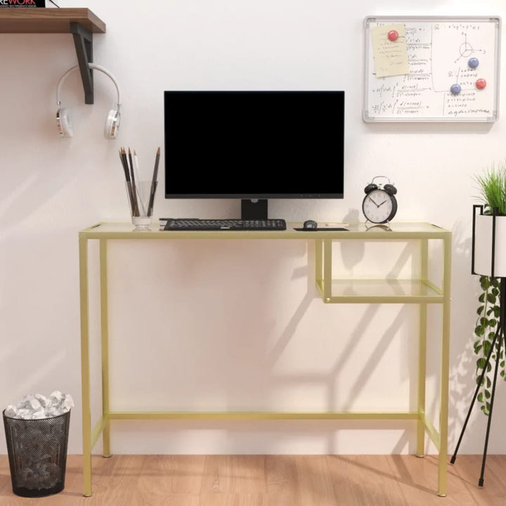 Birou De Calculator Transparent 100X36X74 Cm Sticlă Securizată