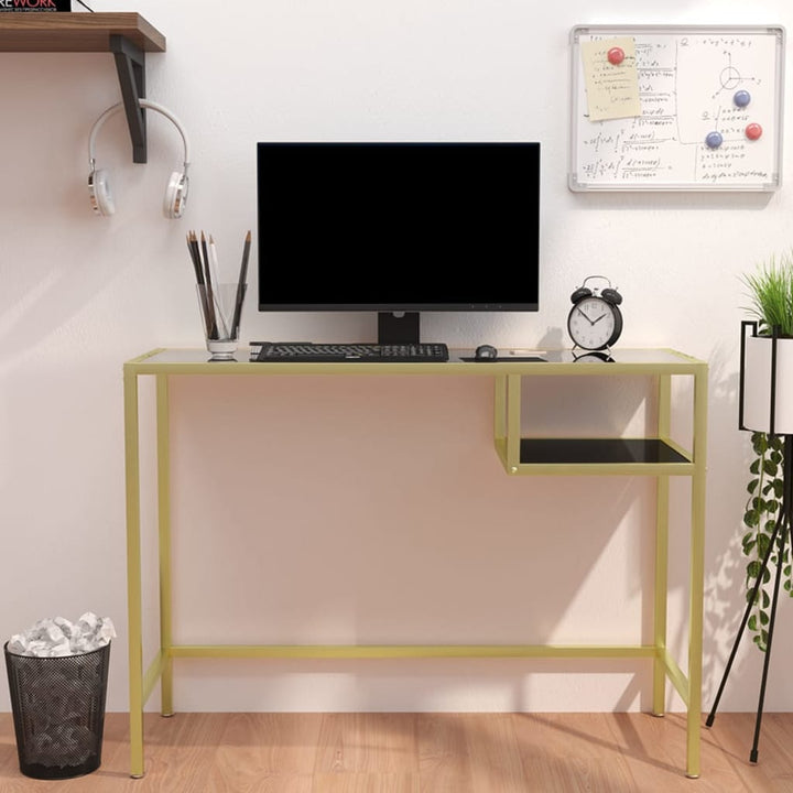 Birou De Calculator Transparent 100X36X74 Cm Sticlă Securizată