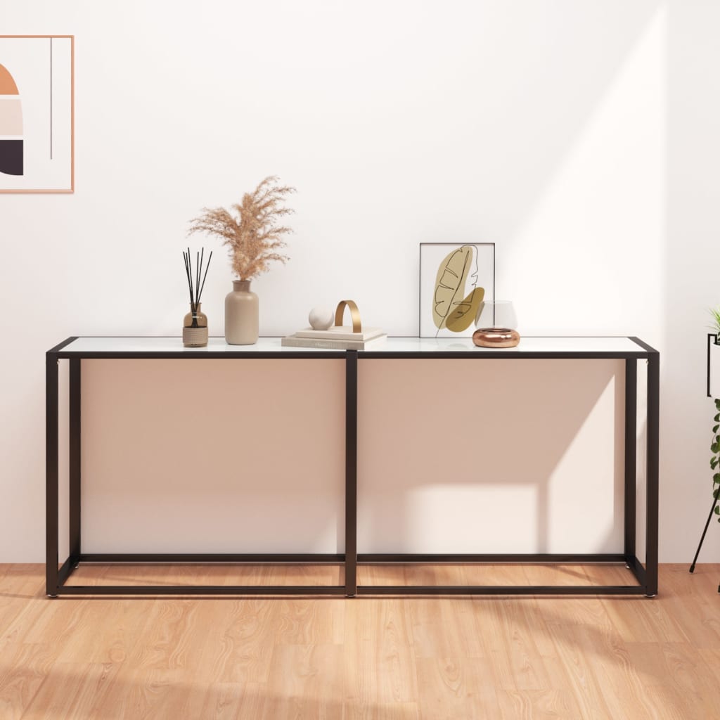 Masă Consolă, , 140X35X75,5 Cm, Sticlă Securizată