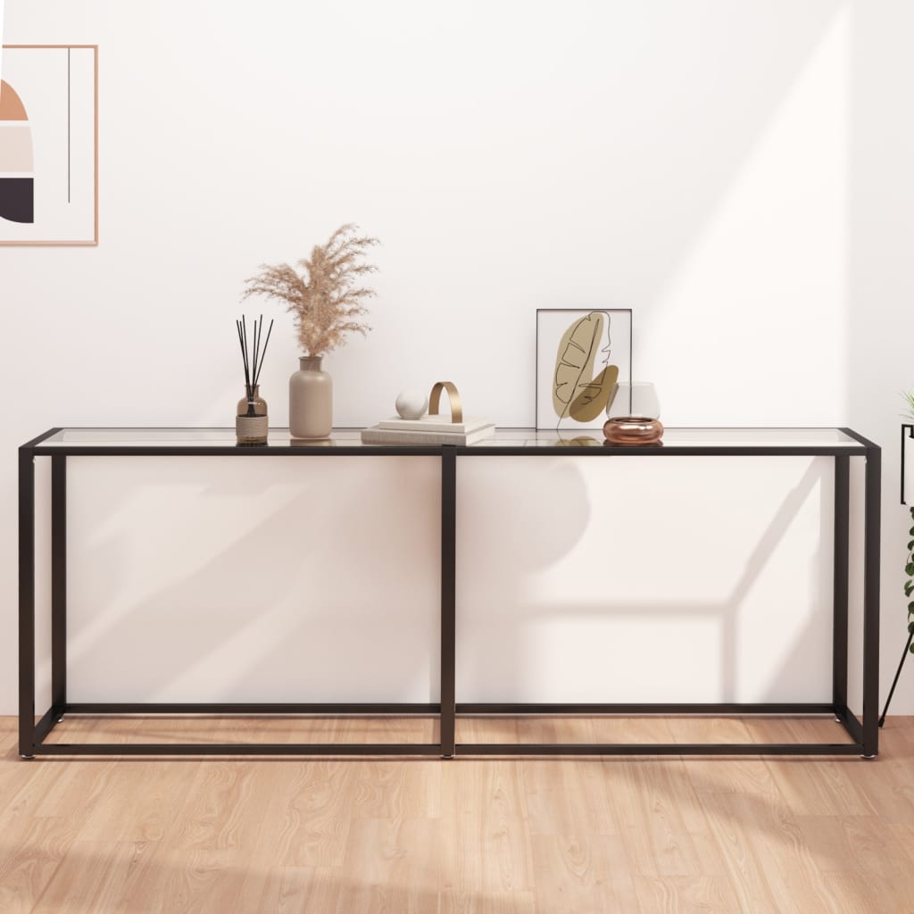 Masă Consolă, , 140X35X75,5 Cm, Sticlă Securizată