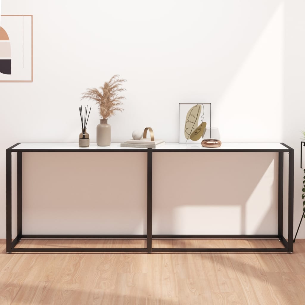 Masă Consolă, , 140X35X75,5 Cm, Sticlă Securizată
