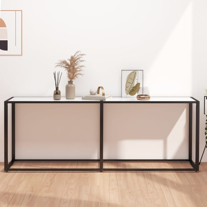 Masă Consolă, , 140X35X75,5 Cm, Sticlă Securizată