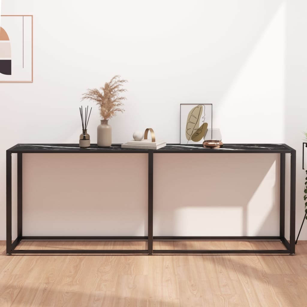 Masă Consolă, , 140X35X75,5 Cm, Sticlă Securizată