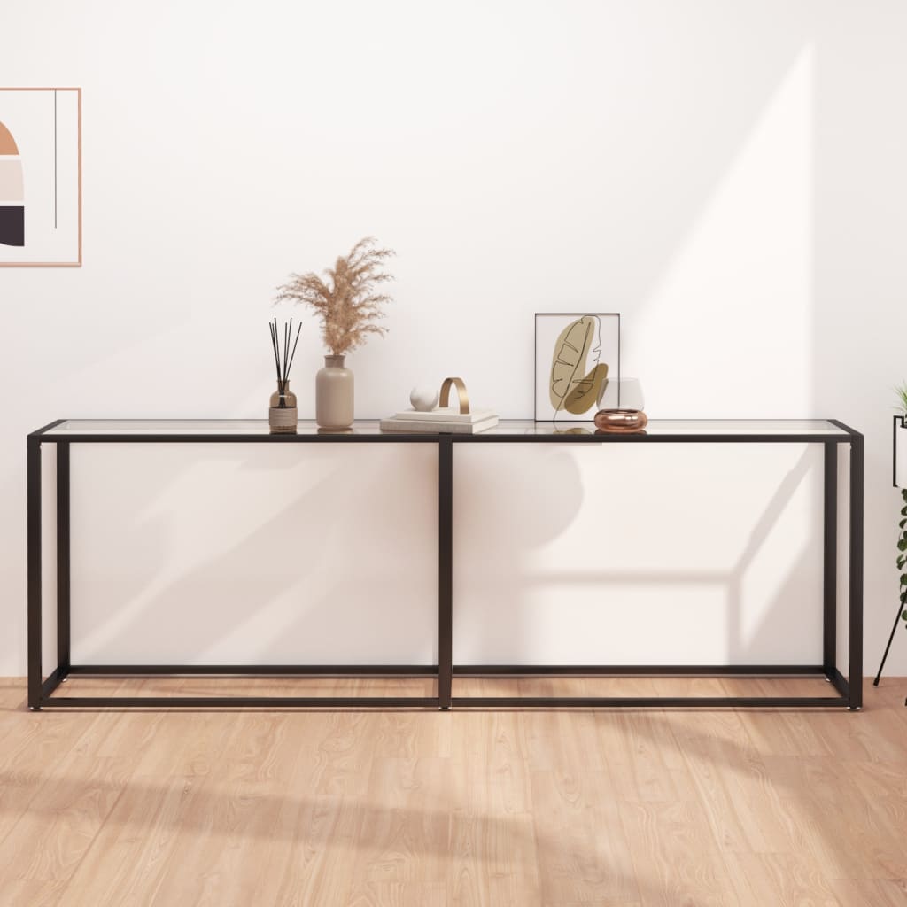 Masă Consolă, , 140X35X75,5 Cm, Sticlă Securizată