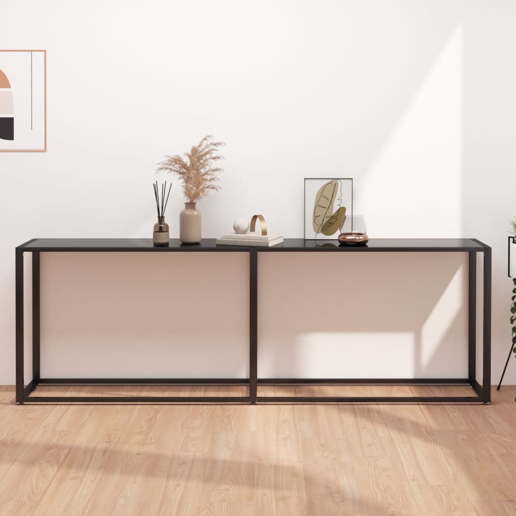 Masă Consolă, , 140X35X75,5 Cm, Sticlă Securizată