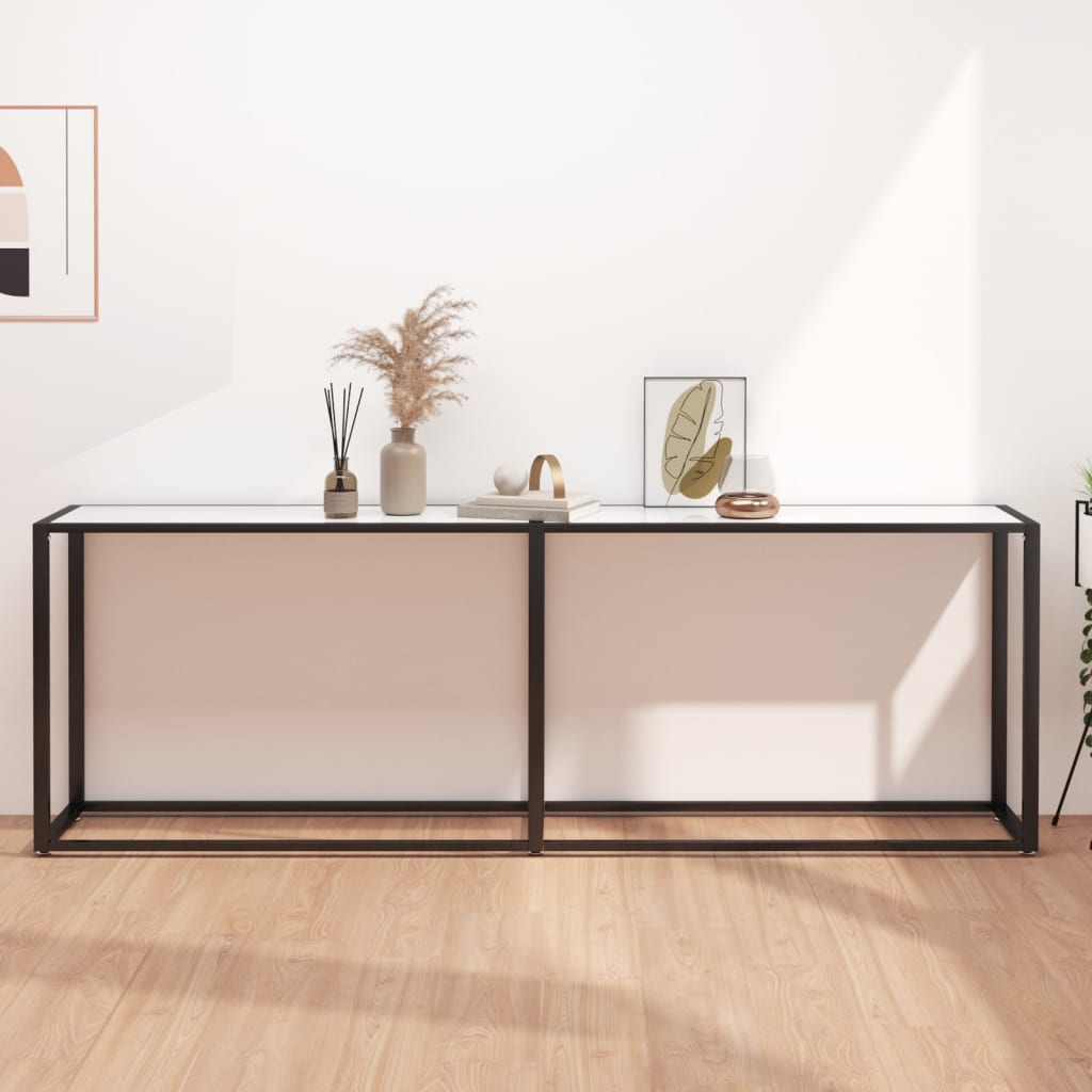Masă Consolă, , 140X35X75,5 Cm, Sticlă Securizată