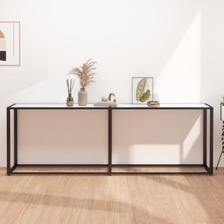 Masă Consolă, , 140X35X75,5 Cm, Sticlă Securizată