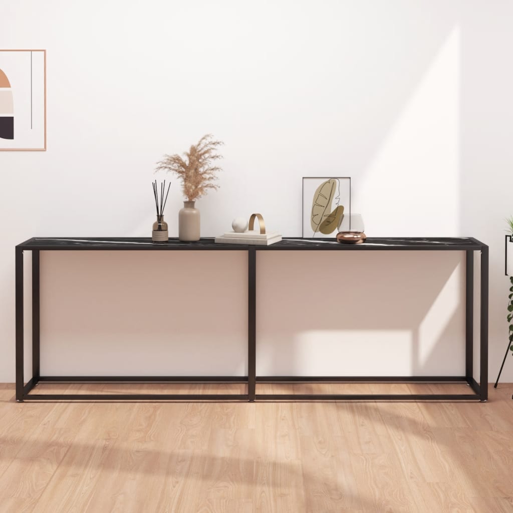 Masă Consolă, , 140X35X75,5 Cm, Sticlă Securizată