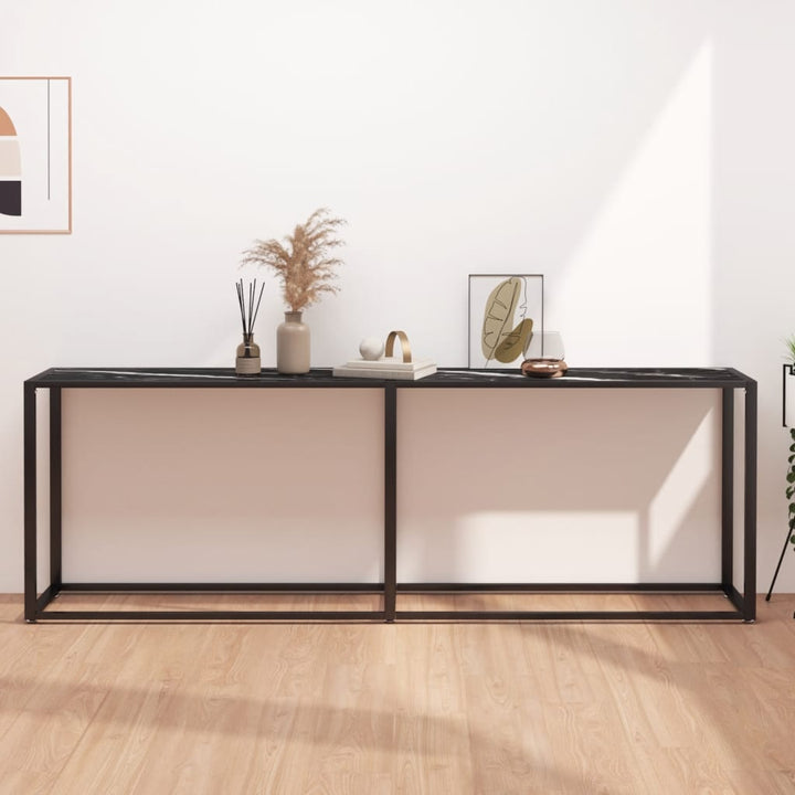Masă Consolă, , 140X35X75,5 Cm, Sticlă Securizată