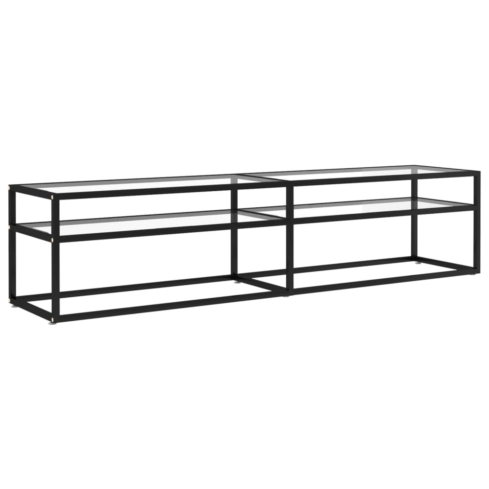 Comodă Tv, Transparent, 180X40X40,5 Cm, Sticlă Securizată