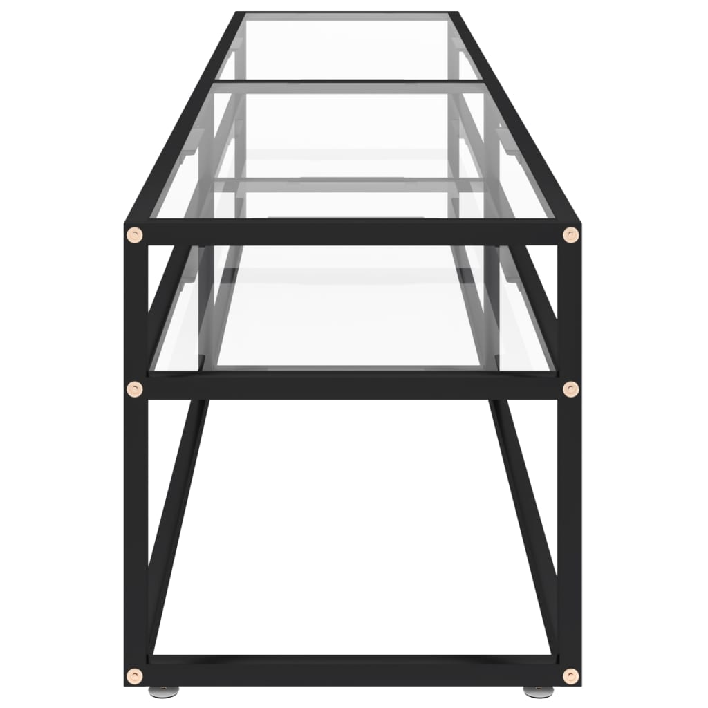 Comodă Tv, Transparent, 180X40X40,5 Cm, Sticlă Securizată