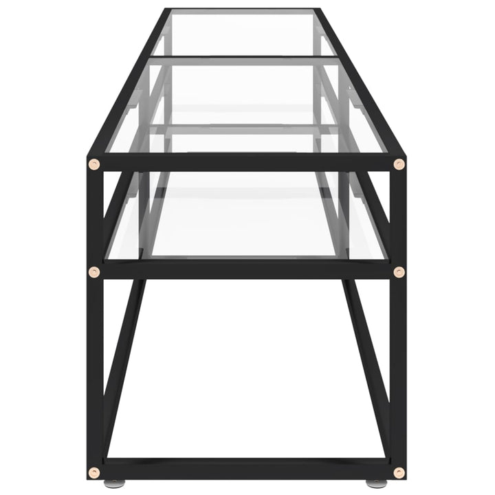 Comodă Tv, Transparent, 180X40X40,5 Cm, Sticlă Securizată