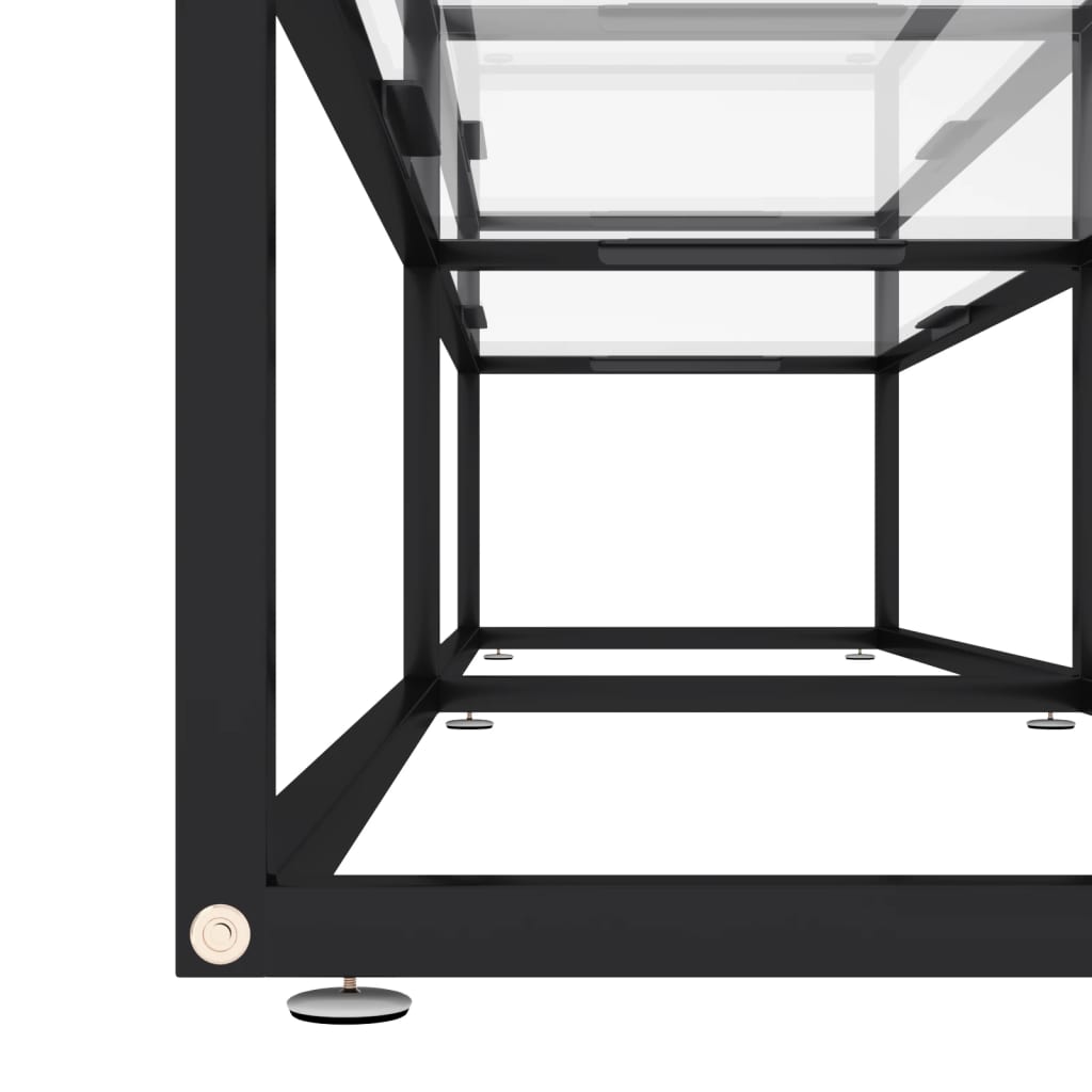 Comodă Tv, Transparent, 180X40X40,5 Cm, Sticlă Securizată