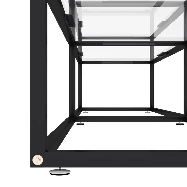 Comodă Tv, Transparent, 180X40X40,5 Cm, Sticlă Securizată
