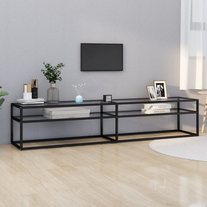 Comodă Tv, Transparent, 180X40X40,5 Cm, Sticlă Securizată