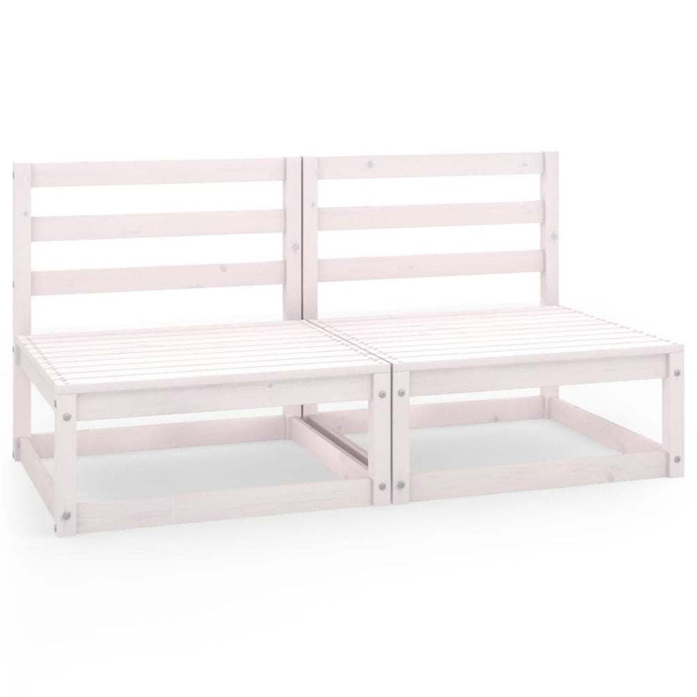 Set Mobilier De Grădină Cu 2 Locuri, , Lemn Masiv De Pin