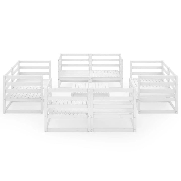 Set Mobilier De Grădină, 9 Piese, , Lemn Masiv De Pin