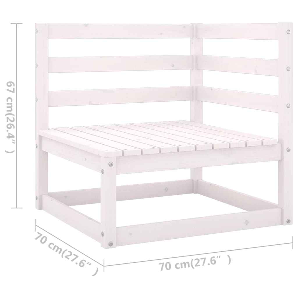 Set Mobilier De Grădină, 9 Piese, , Lemn Masiv De Pin