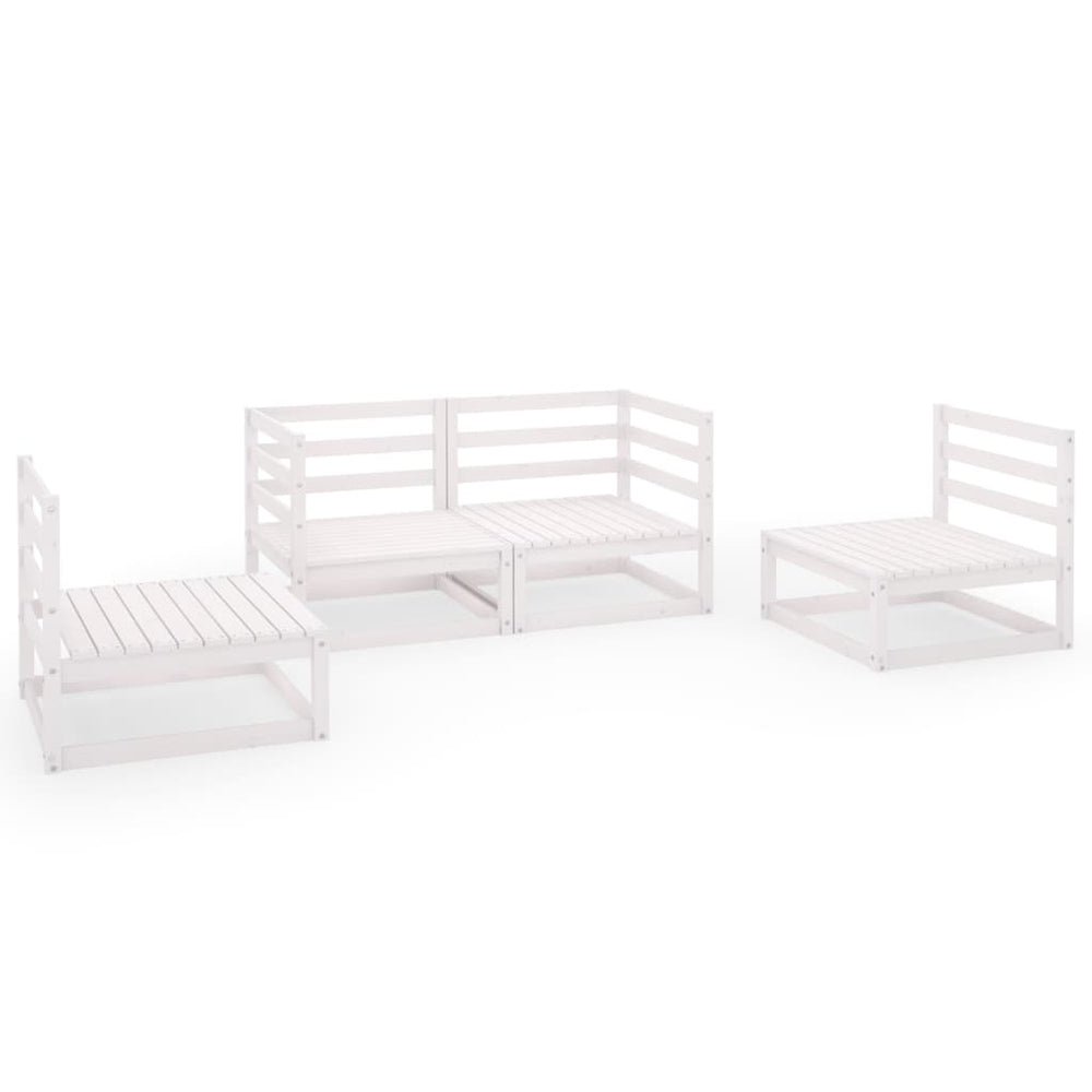 Set Mobilier De Grădină, 4 Piese, , Lemn Masiv De Pin