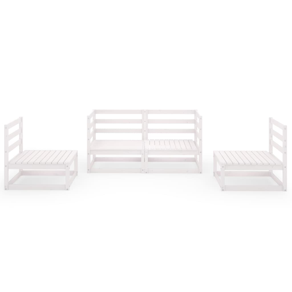 Set Mobilier De Grădină, 4 Piese, , Lemn Masiv De Pin