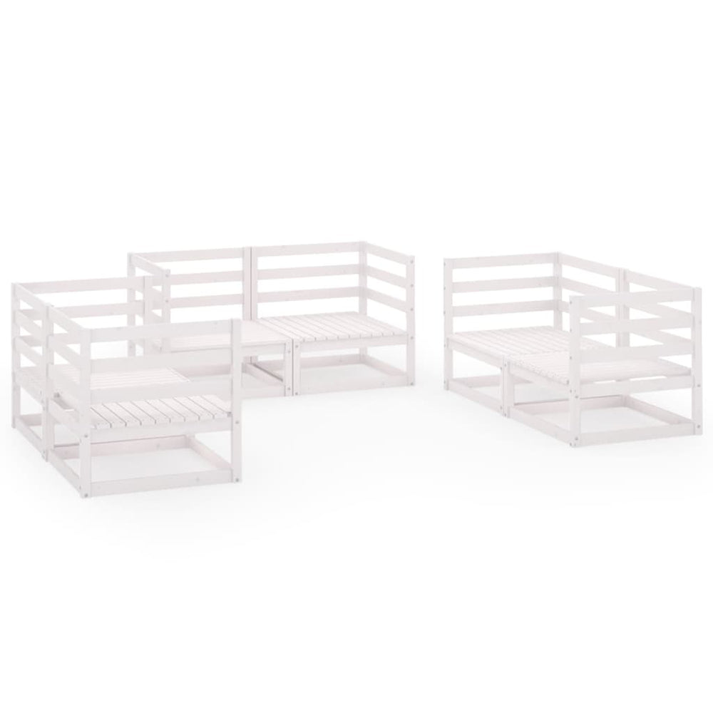 Set Mobilier De Grădină, 6 Piese, , Lemn Masiv De Pin