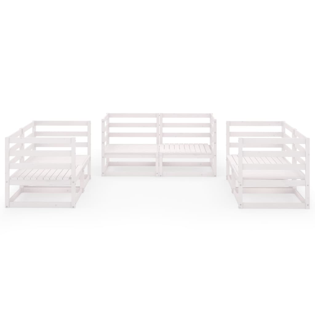 Set Mobilier De Grădină, 6 Piese, , Lemn Masiv De Pin