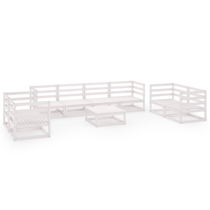 Set Mobilier De Grădină, 9 Piese, , Lemn Masiv De Pin
