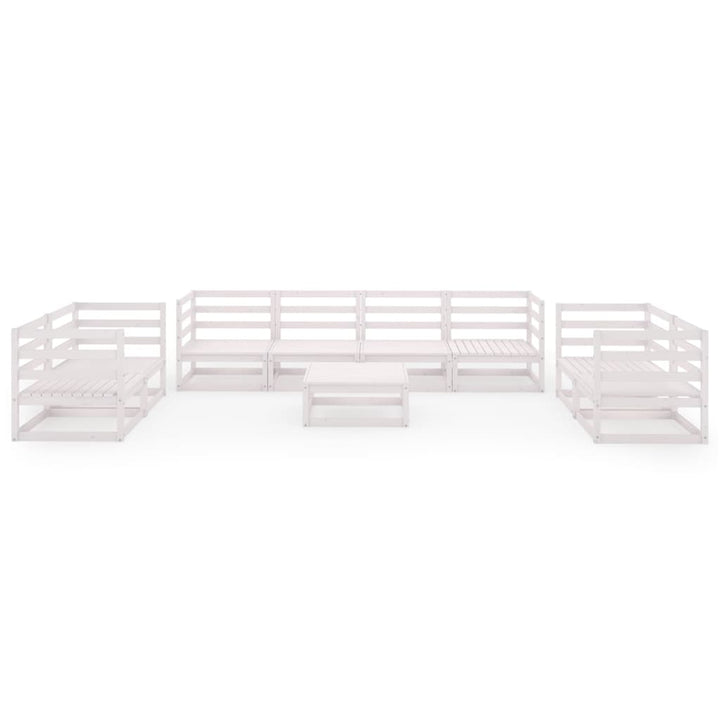 Set Mobilier De Grădină, 9 Piese, , Lemn Masiv De Pin