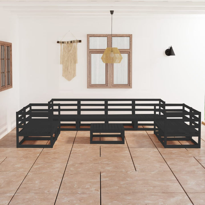 Set Mobilier De Grădină, 9 Piese, , Lemn Masiv De Pin