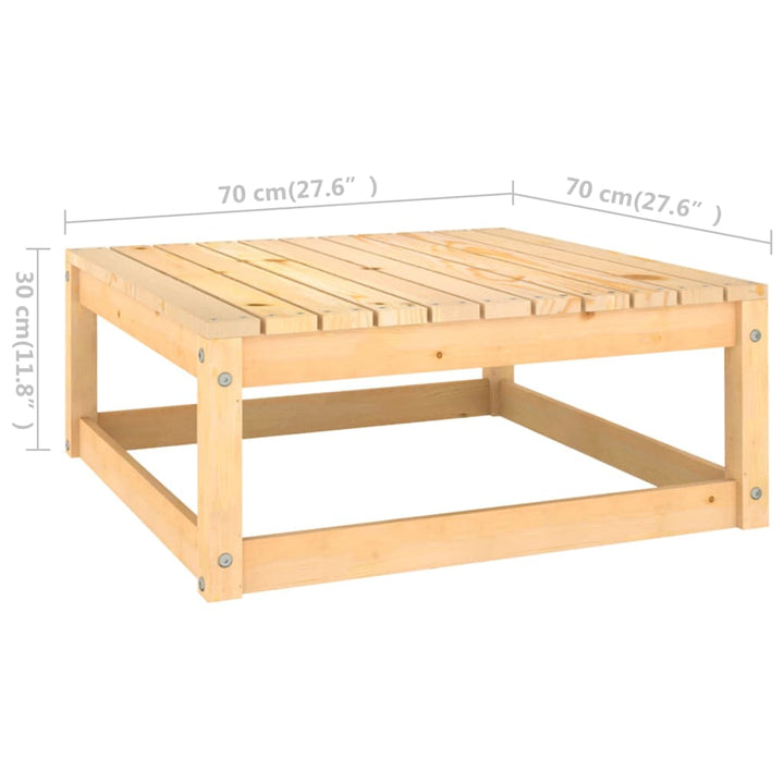 Set Mobilier De Grădină, 5 Piese, Lemn Masiv De Pin